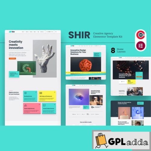 Shir - Creative Agency & Portfolio Elementor Template Kit