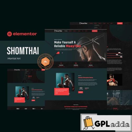 Shomthai - Martial Art Elementor Template Kit