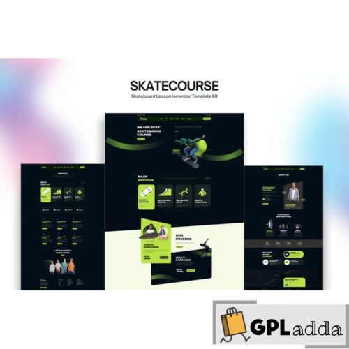 Skatecourse - Skateboard Lesson Elementor Kit