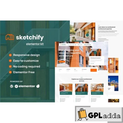 Sketchify - Architecture & Construction Service Elementor Template Kit