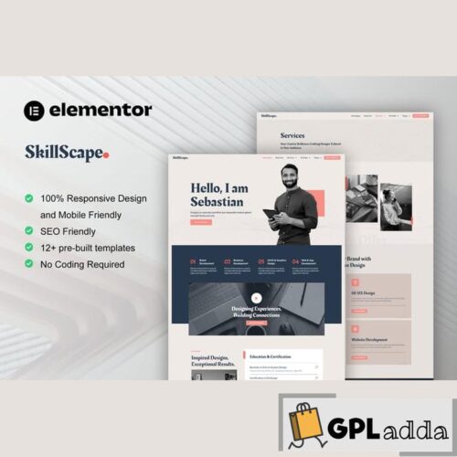 SkillScape - Creative Agency & Portfolio Elementor Template Kit