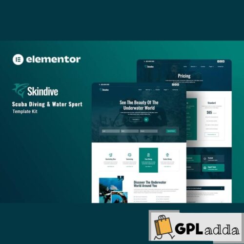 Skindive - Scuba Diving & Water Sport Elementor Template Kit