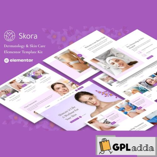 Skora - Dermatology & Skin Care Elementor Template Kit