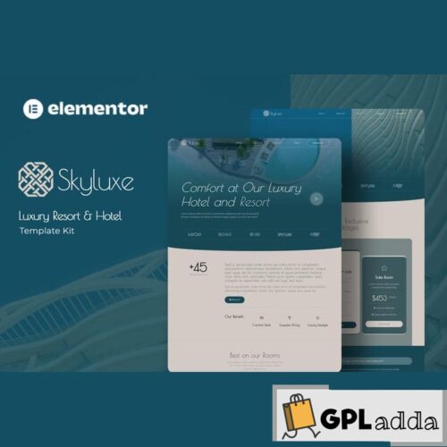 Skyluxe - Luxury Resort & Hotel Elementor Template Kit