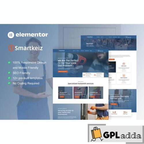 Smartkeiz - Locksmith Service Elementor Template Kit