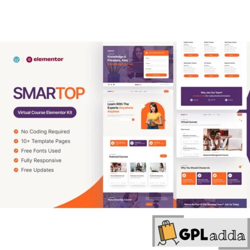 Smartop - Virtual Course Elementor Pro Template Kit