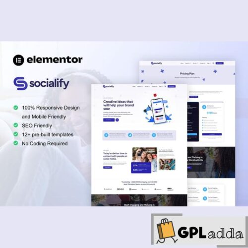 Socialify - Social Media Marketing Agency Elementor Pro Template Kit