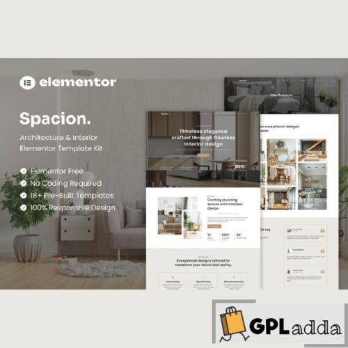 Spacion - Architecture & Interior Elementor Template Kit