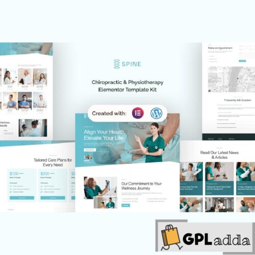 Spine - Chiropractic & Physiotherapy Elementor Template Kit