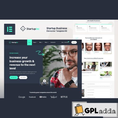 StartupInc - Startup Business Elementor Pro Template Kit