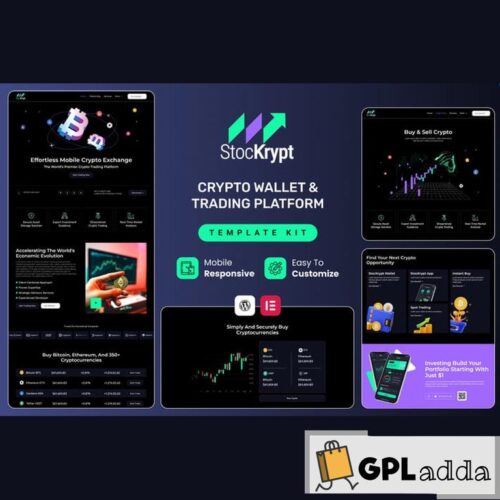 Stockrypt - Online Trading & Investment Elementor Template Kit