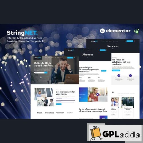 StringNET - Internet & Broadband Service Provider Elementor Template Kit