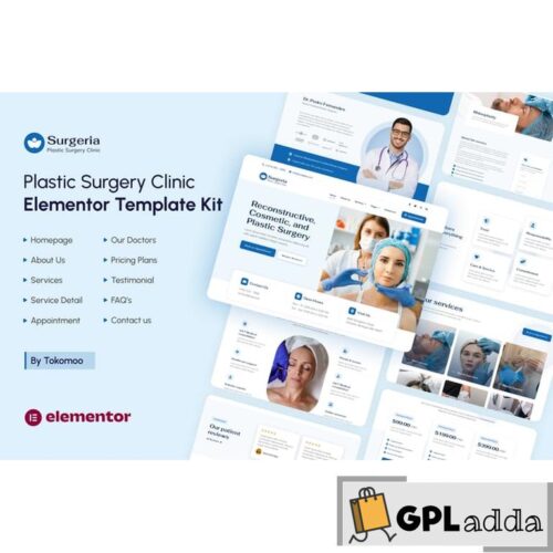 Surgeria - Plastic Surgery Clinic Elementor Template Kit