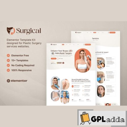 Surgical - Plastic Surgery Clinic Elementor Template Kit