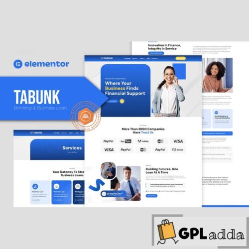 Tabunk - Banking & Business Loan Elementor Template Kit