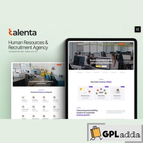 Talenta - Human Resources & Recruitment Agency Elementor Template Kit