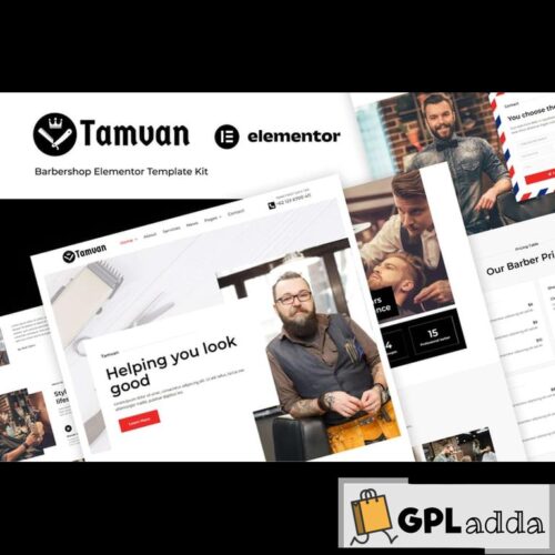 Tamvan - Barbershop Elementor Template Kit