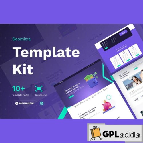 Geomitra - Creative Financial Elementor Pro Template Kit