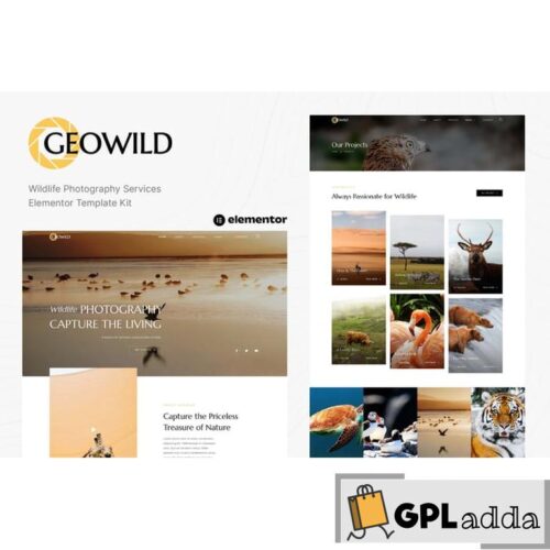 Geowild - Wildlife Photography Services Elementor Template Kit