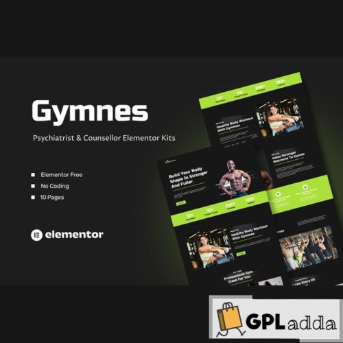 Gymnes - Fiteness & Gym Elementor Template Kit