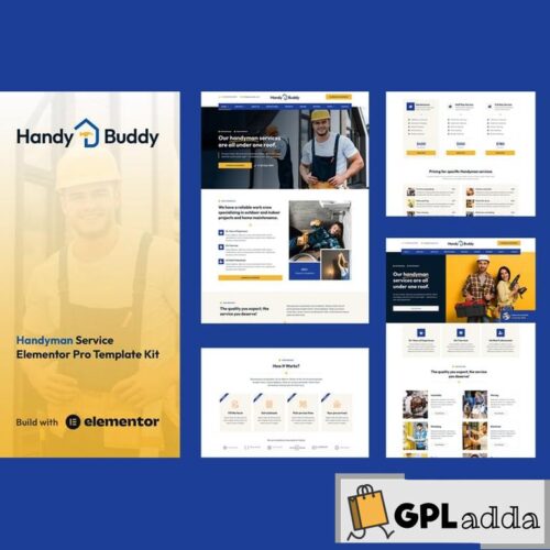 Handy Buddy - Handyman Services Elementor Pro Template Kit