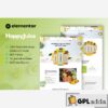 happyjuice juice fresh drink elementor pro template kit
