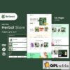 herbvest herbal store elementor pro template kit
