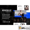 hercules fitness gym elementor template kit
