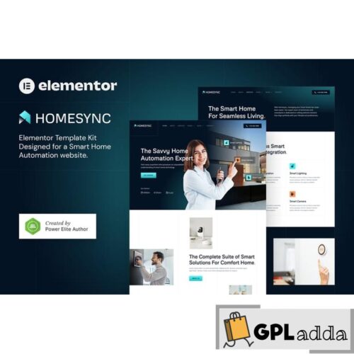 Homesync - Smart Home Automation Elementor Template Kit