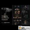 iconi photography portfolio elementor template kit