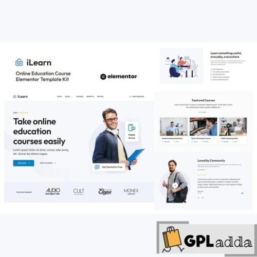 iLearn - Online Education Course Elementor Template Kit