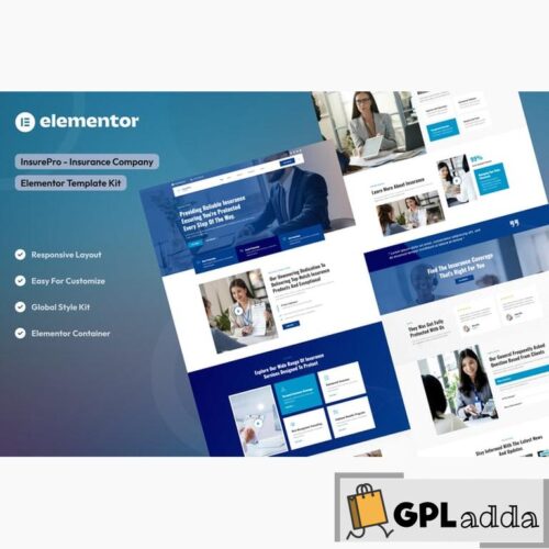 Insure - Insurance Company Elementor Template Kit