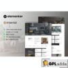 interrial interior design service elementor template kit