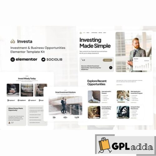 Investa - Investment & Business Opportunities Elementor Template Kit