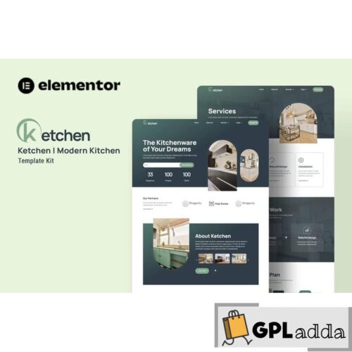 Ketchen - Modern Kitchen Elementor Template Kit