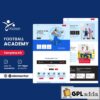 kicken football sports academy elementor template kit