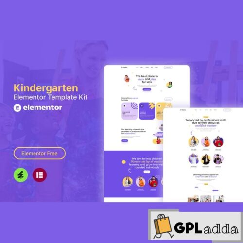Kiddies - Kindergarten Elementor Template Kit
