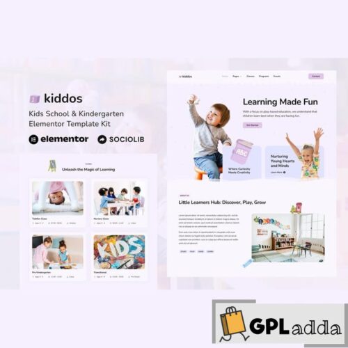 Kiddos - School & Kindergarten Elementor Template Kit