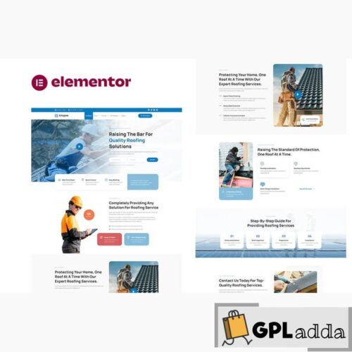 Knopee - Roofing & Canopy Services Elementor Template Kit