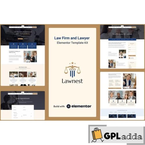 Lawnest - Law Firm & Lawyer Elementor Pro Template Kit