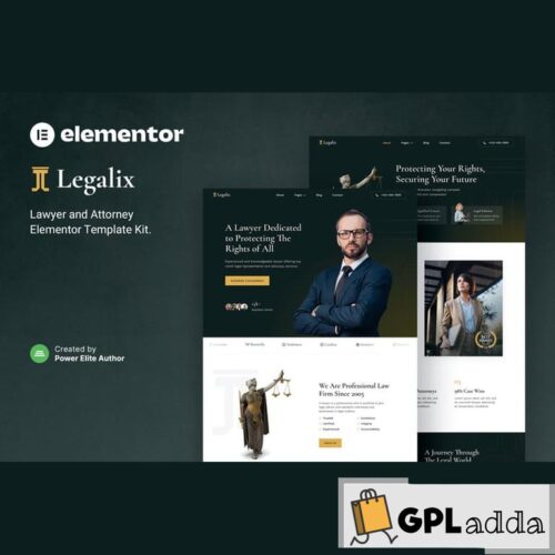 Legalix - Lawyer and Attorney Elementor Template Kit