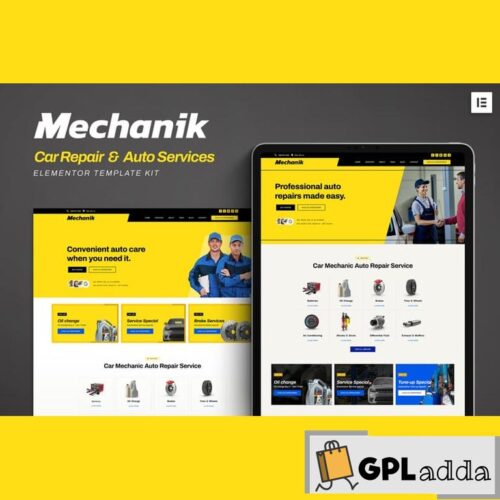 Mechanik - Car Repair & Auto Services Elementor Template Kit