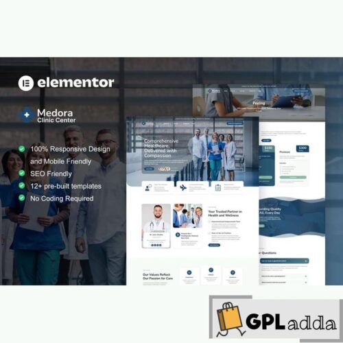 Medora - Medical Clinic Services Elementor Template Kit