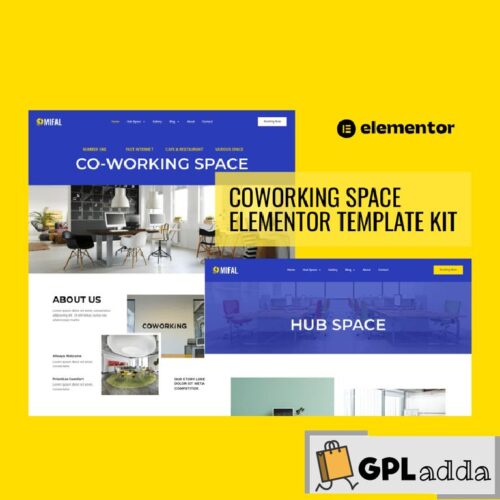 Mifal - Coworking Space Elementor Template Kit