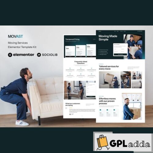 Movast - Moving & Relocation Services Elementor Template Kit