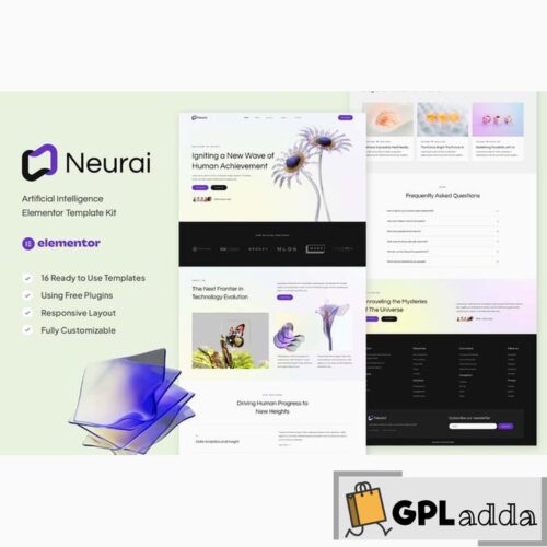 Neurai - Artificial Intelligence Elementor Template Kit