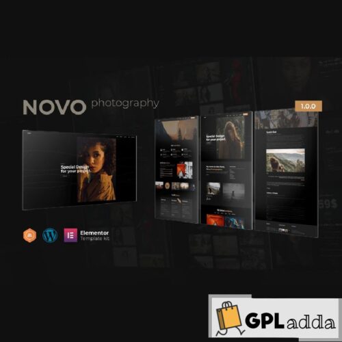 Novo - Photography Elementor Template Kit