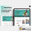 nutrivo nutrition coach nutritionist elementor template kit