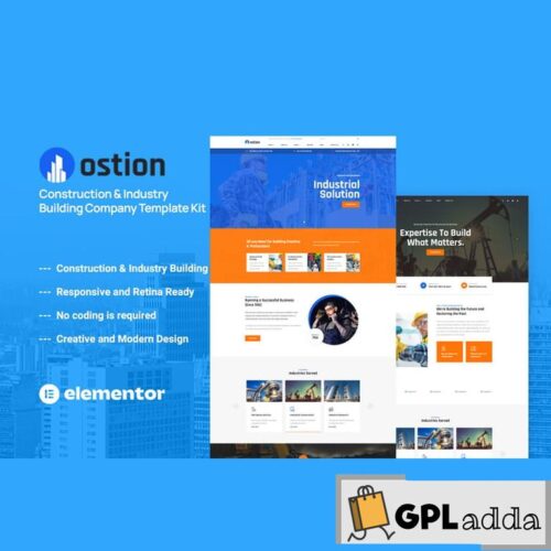Ostion - Construction & Industry Building Company Template Kit