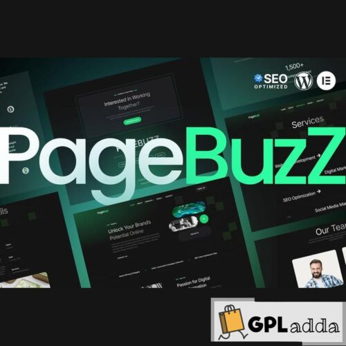PageBuzz - Digital Agency Elementor Template Kit